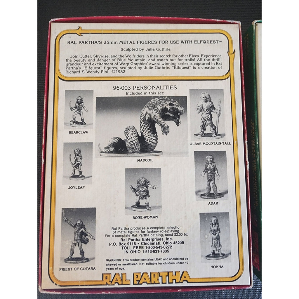 Vintage ElfQuest Ral Partha 25mm Metal Miniature Figures – Personalities Set