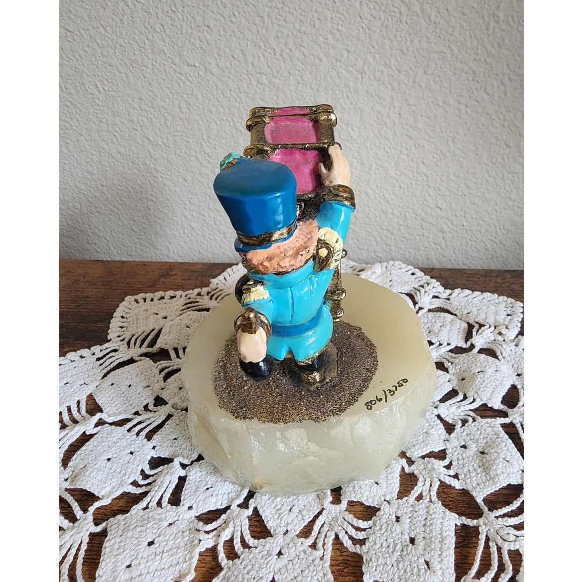 Ron Lee Clown 'My Heart Beats for You' Signed/Dated Figurine 1988 w. Onyx Base