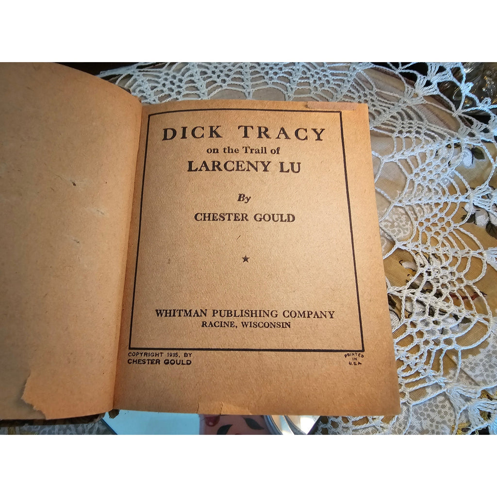 Vintage Dick Tracy Big Little Book 1935 – On the Trail of Larceny Lu