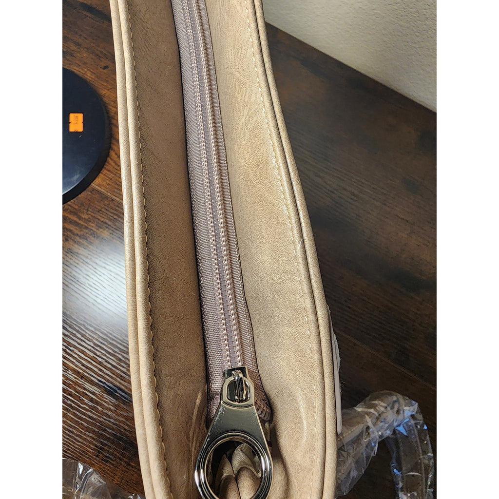 Nativo Brand Western Style Crossbody Bag w/Fringe, Turquoise Stones NWT