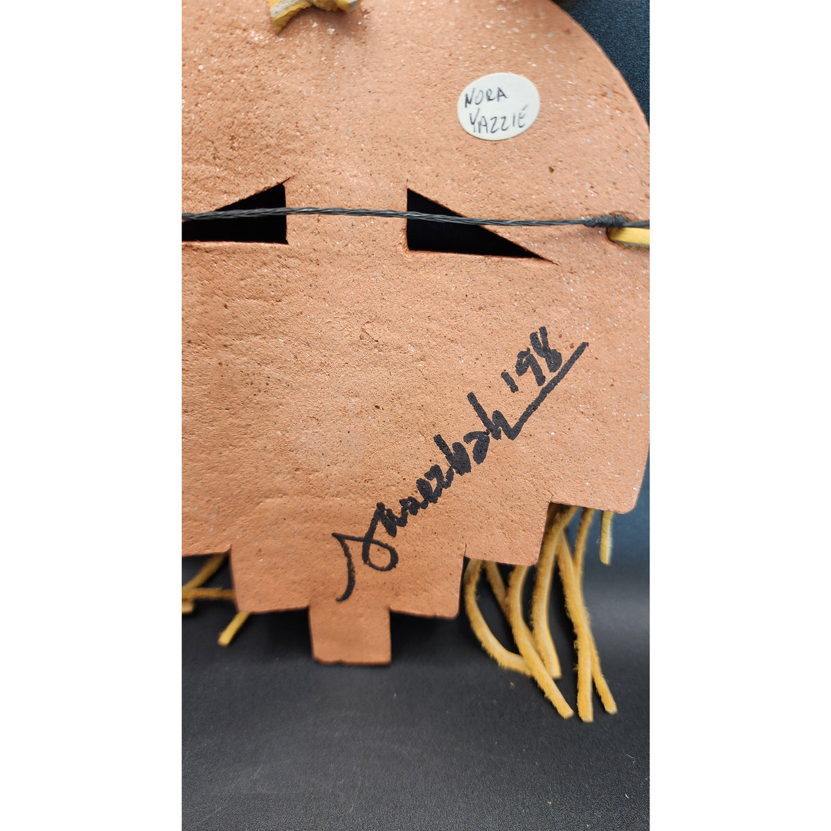 Southwestern-Style / Navajo-Inspired Clay Wall Mask Nanezbah Nora Yazzie 1998
