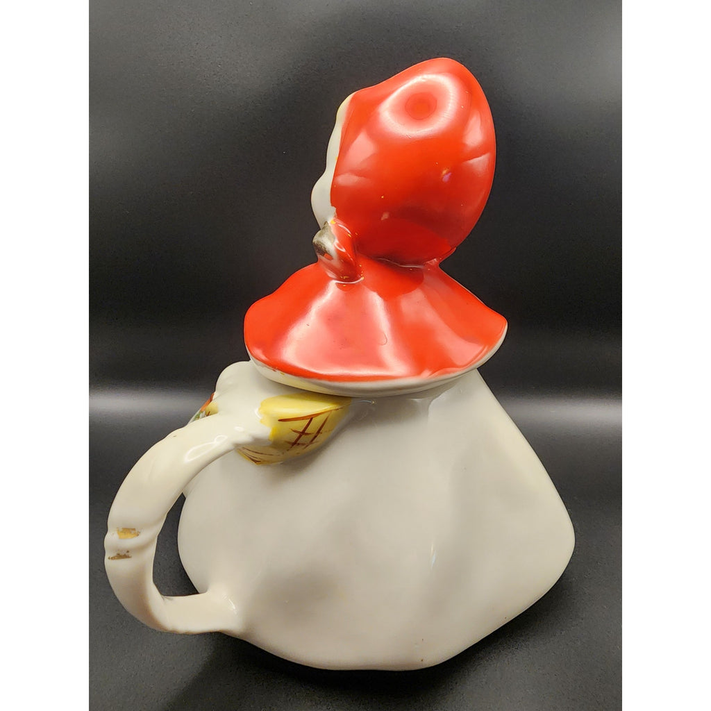 Vintage Hull Pottery Little Red Riding Hood Teapot and Lid 1940s