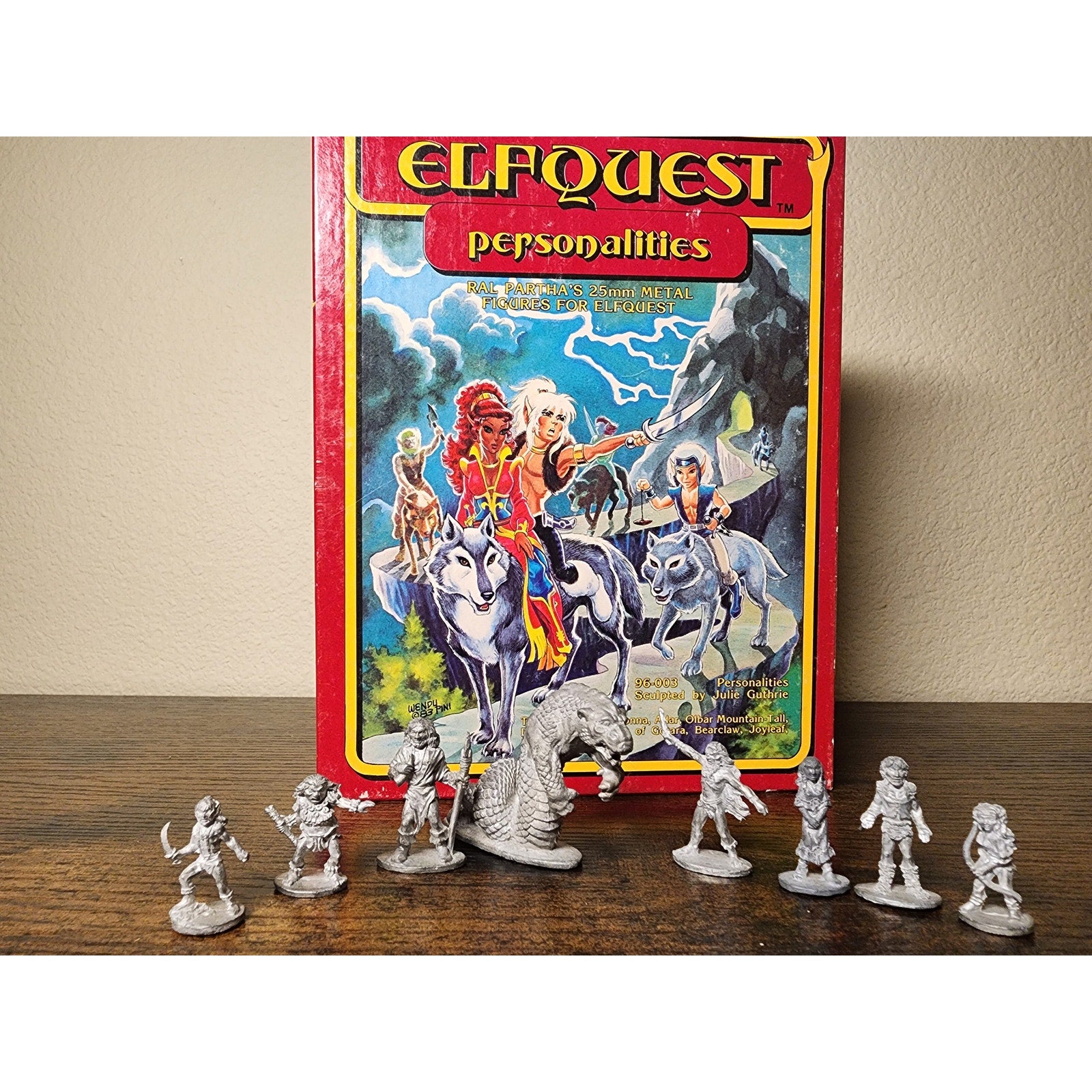 Vintage ElfQuest Ral Partha 25mm Metal Miniature Figures – Personalities Set