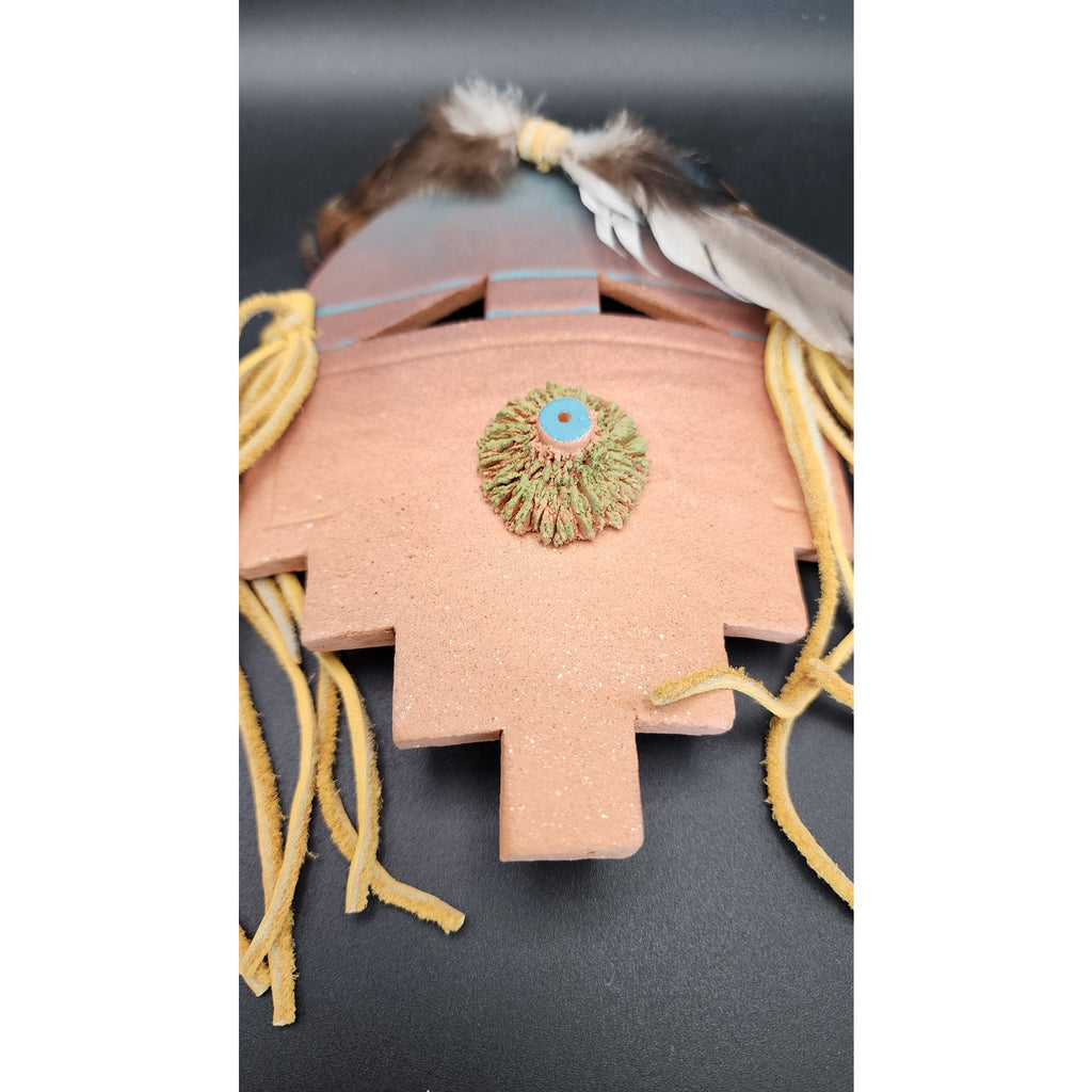 Southwestern-Style / Navajo-Inspired Clay Wall Mask Nanezbah Nora Yazzie 1998