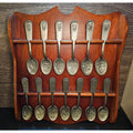 VTG Franklin Mint Founding Fathers Pewter Spoon Collection Complete Set