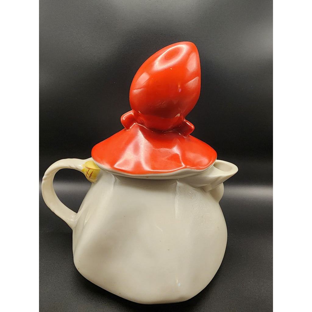 Vintage Hull Pottery Little Red Riding Hood Teapot and Lid 1940s